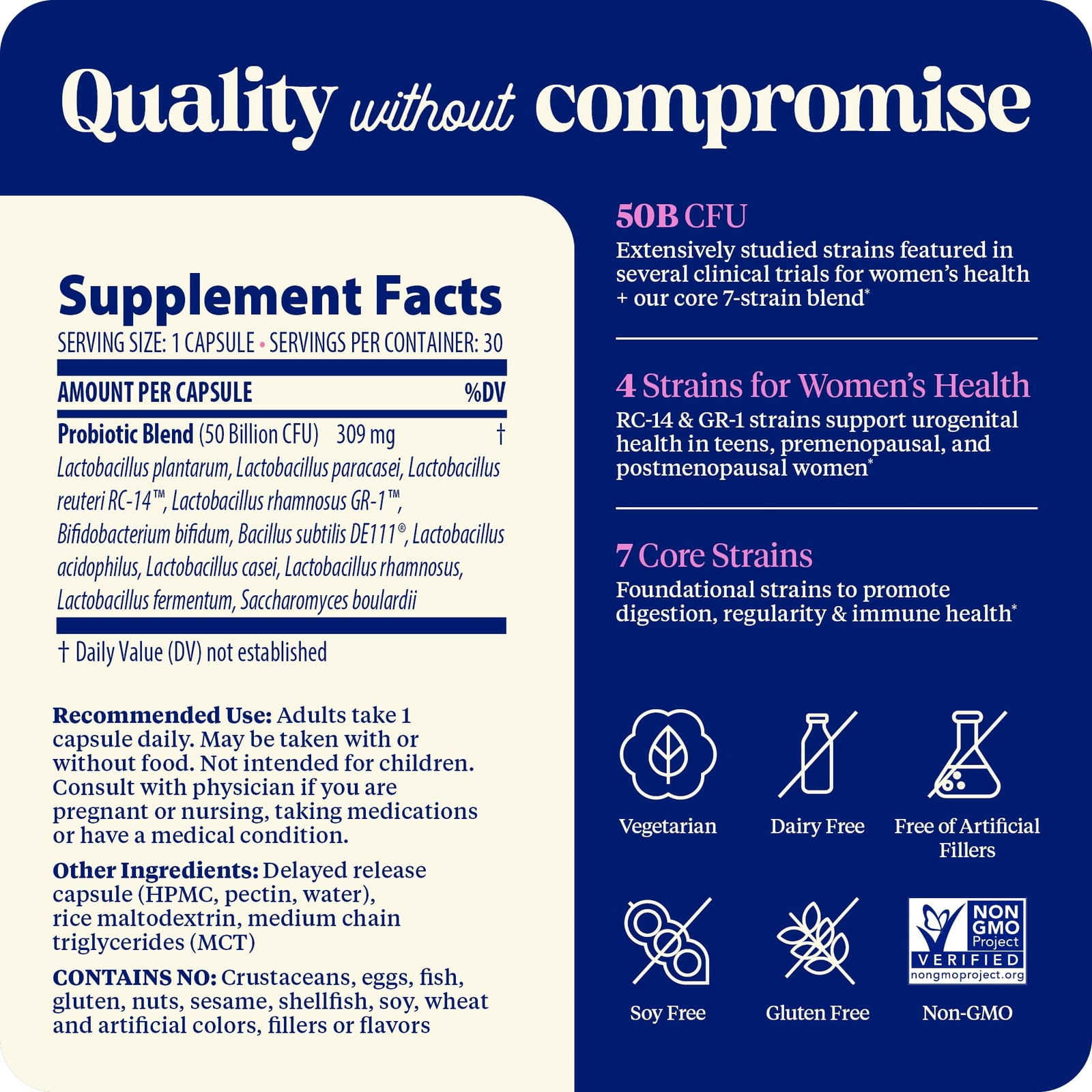 Enzymedica SubCulture Probiotics for Women’s Vaginal & Urinary Health 50 Bill…