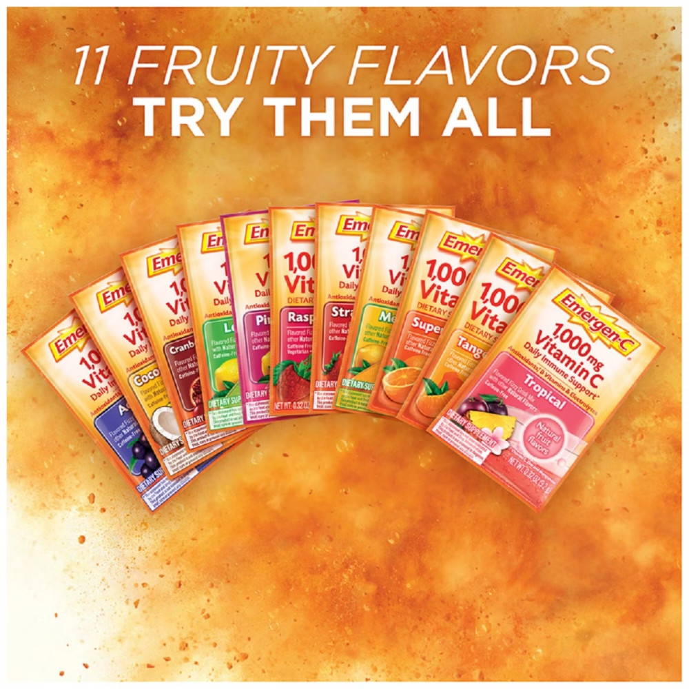 Emergen-C Vitamin C Drink Mix Packets – Super Orange
