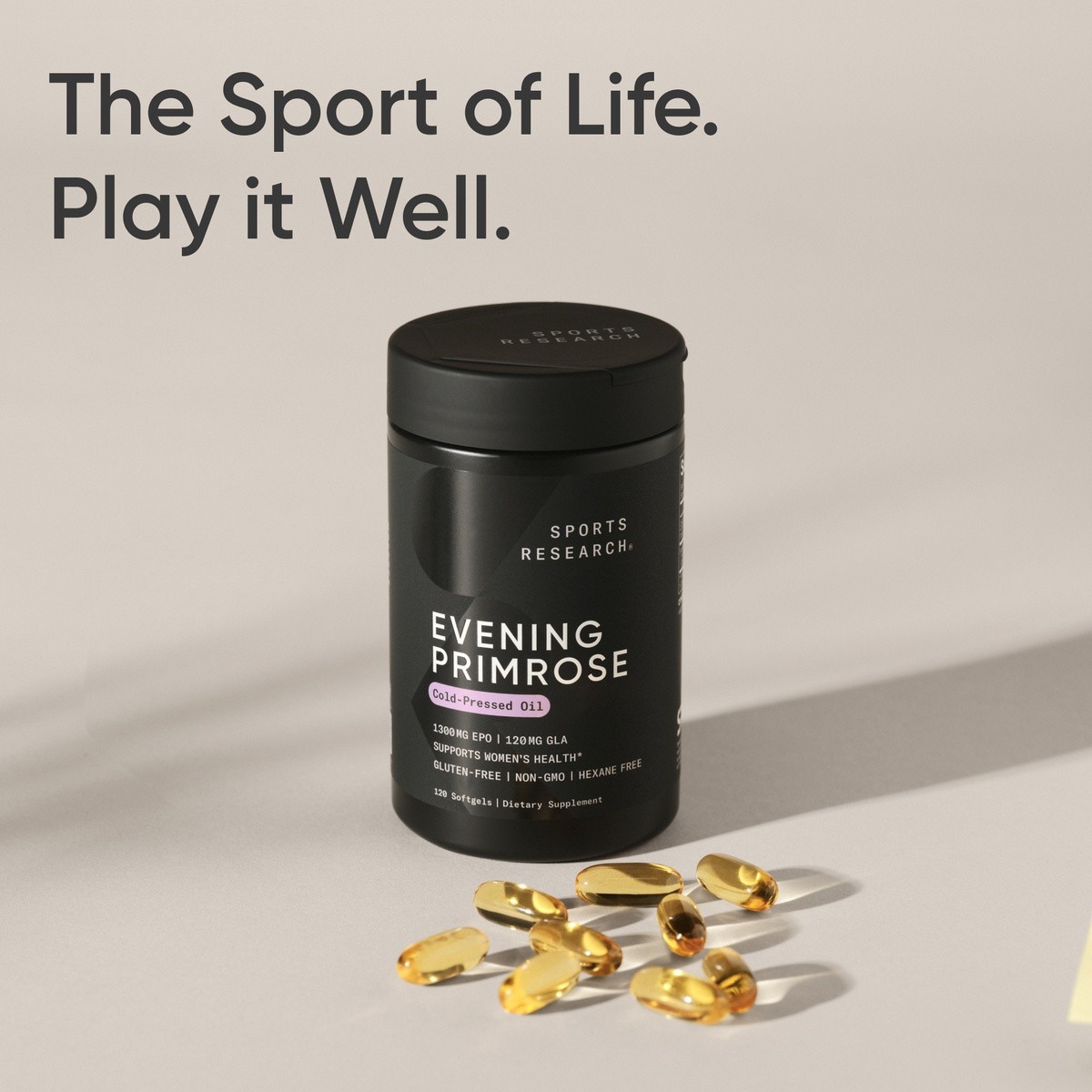 Evening Primrose Supplement from Cold Pressed Oil – Softgels for Women’s Health
