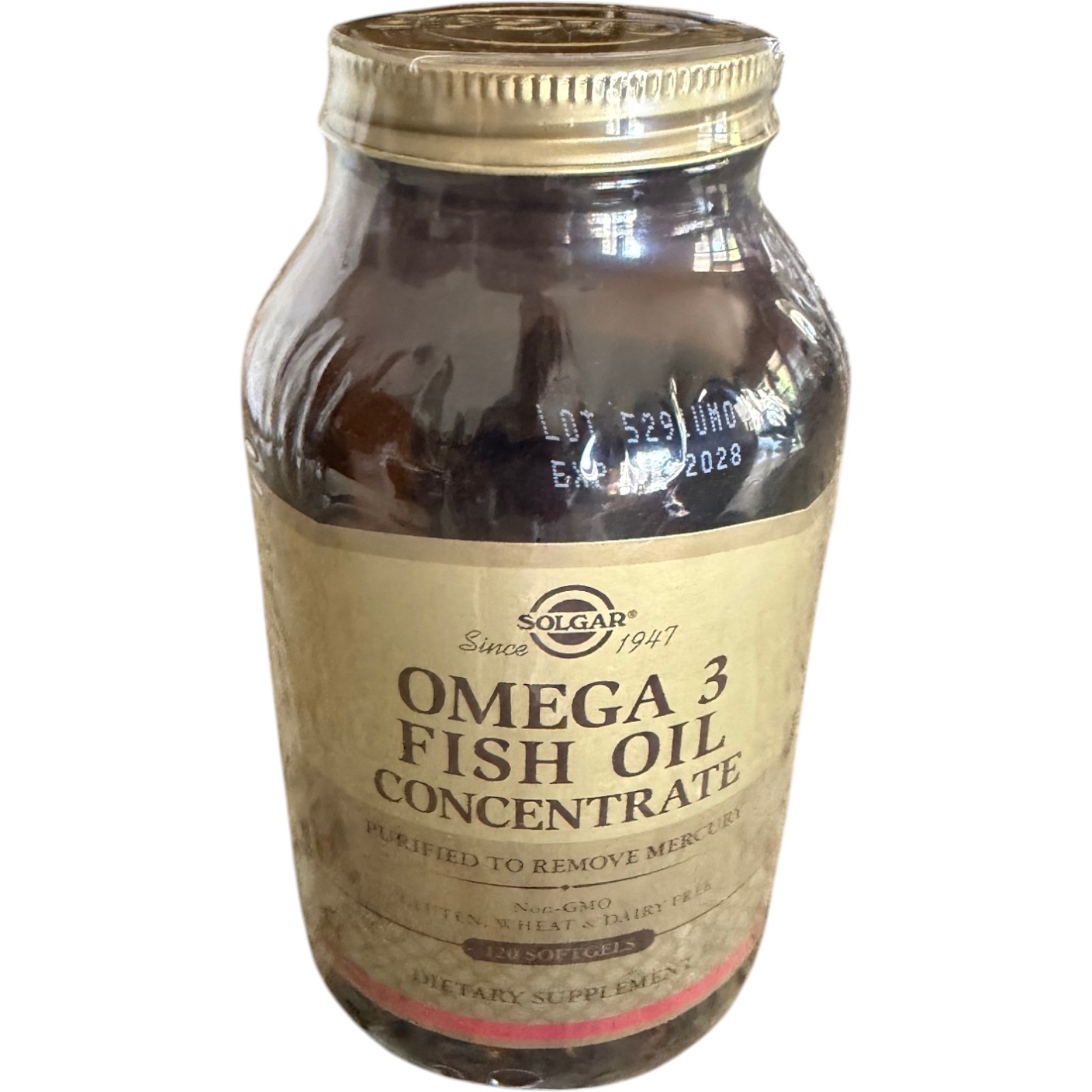 Solgar Omega 3 Fish Oil Concentrate 120 Softgels Exp 02/2028 New