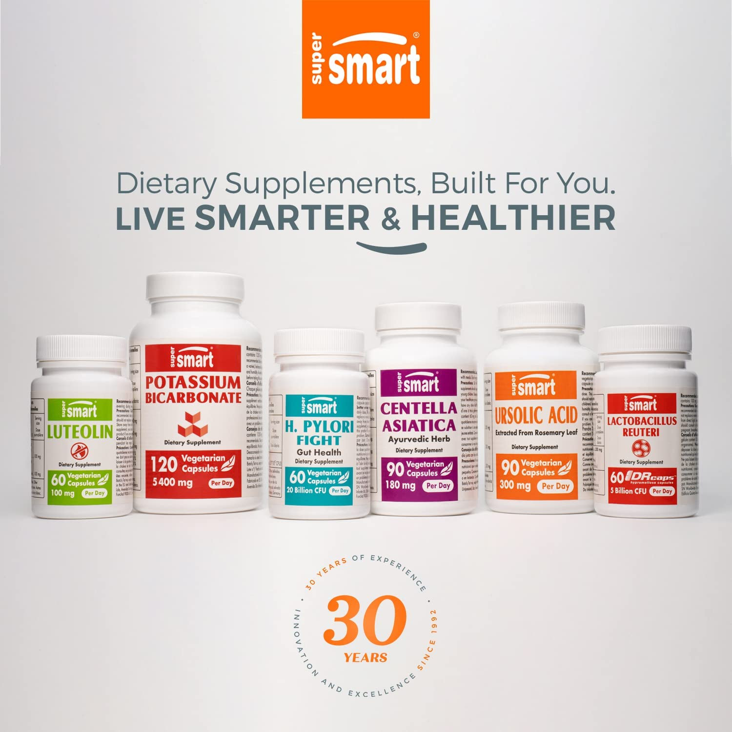 Supersmart Lactobacillus Gasseri 12 Billion CFU per Day – Probiotic 60 Capsules