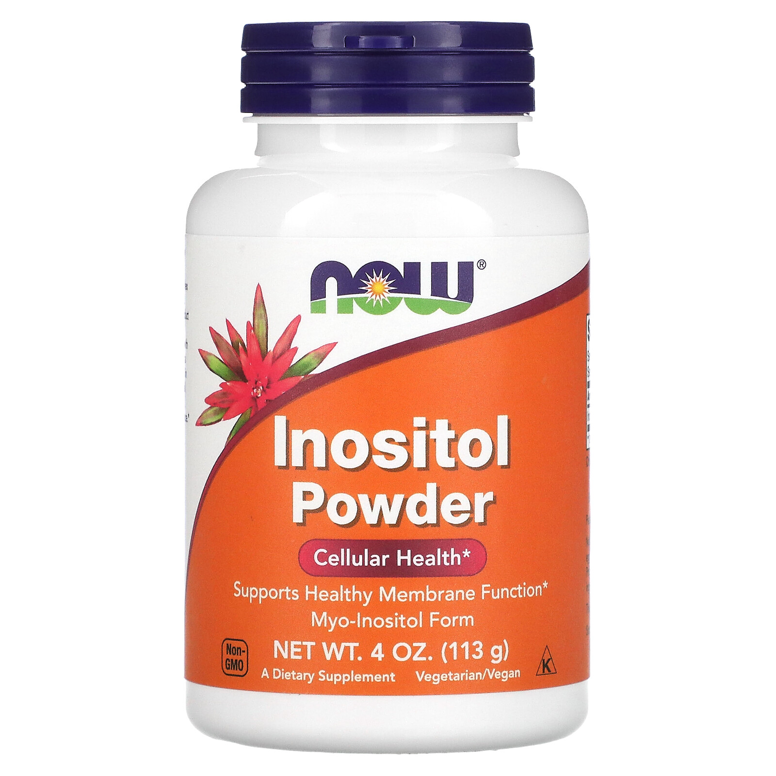 Now Foods Inositol Powder 4 oz 113 g GMP Quality Assured, Kosher, Vegan,