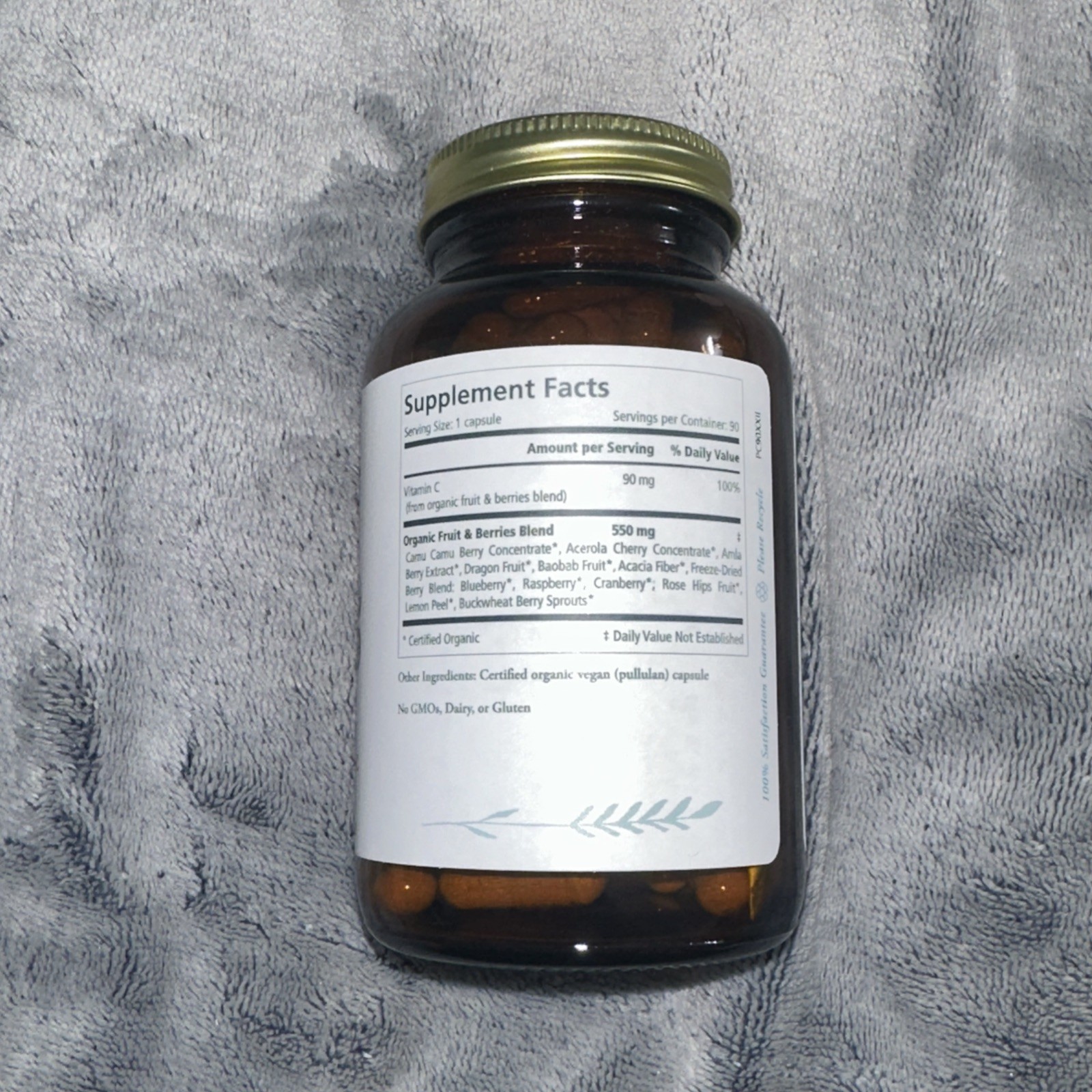 The Synergy Company Pure Radiance C 90 Veggie Caps Dairy-Free, Gluten-Free,