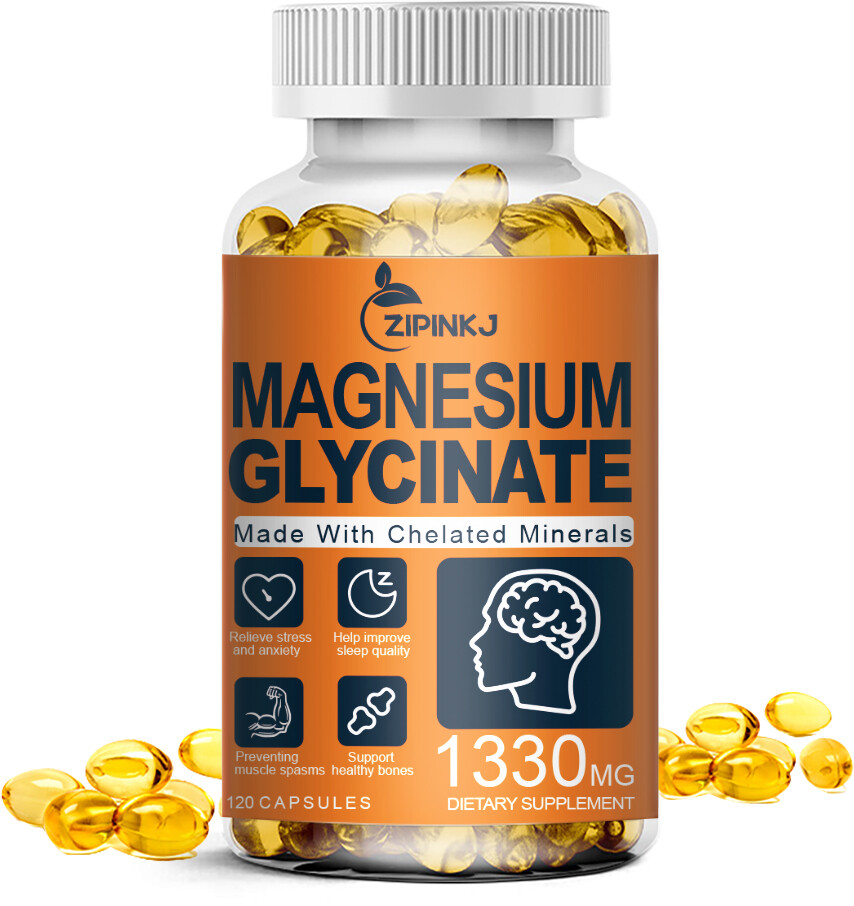 Magnesium Glycinate Supplement 1330mg – Heart, Nerves, Bone and Muscles Support