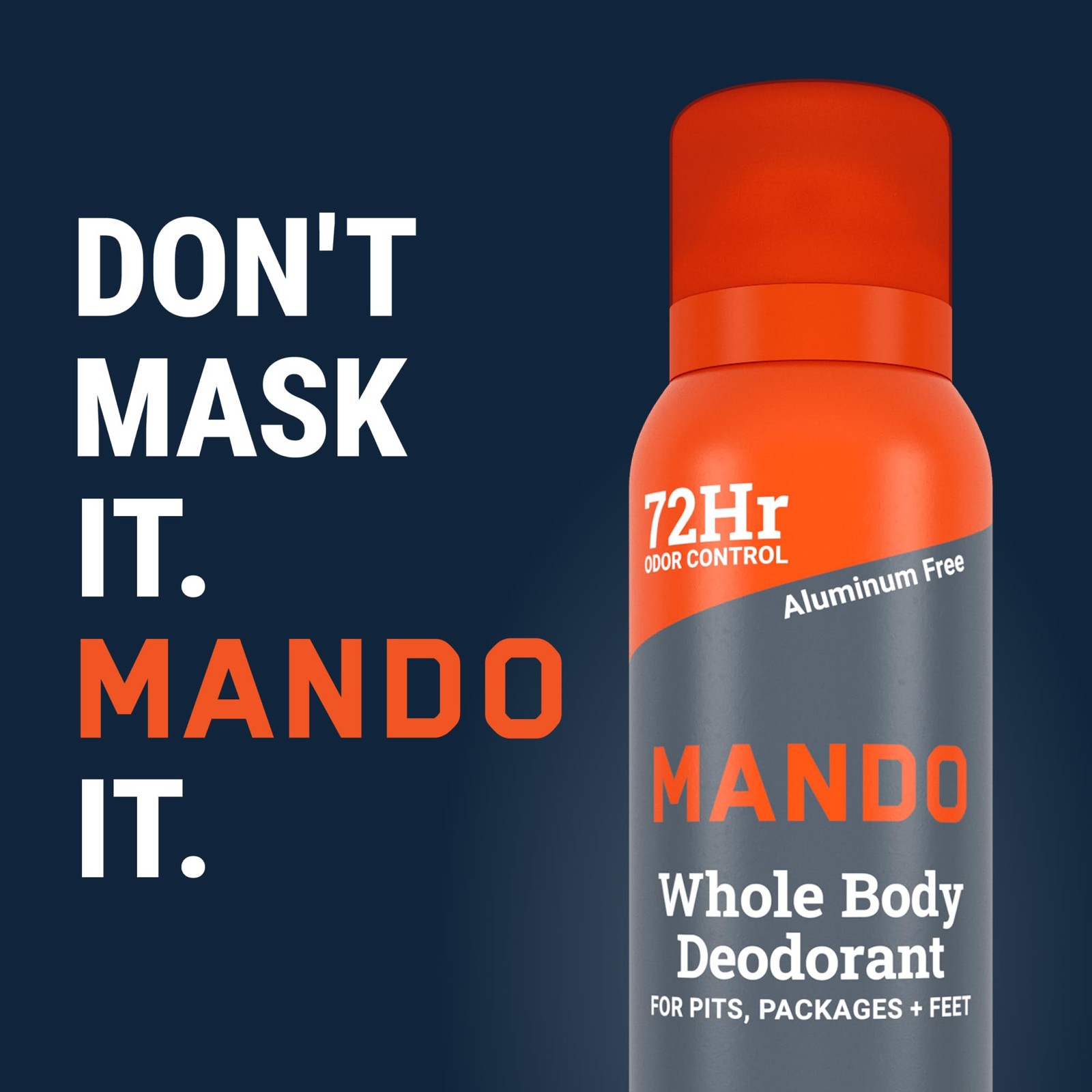 Mando Whole Body Deodorant For Men – Invisible Spray 3.6 Ounce (Pack of 2)