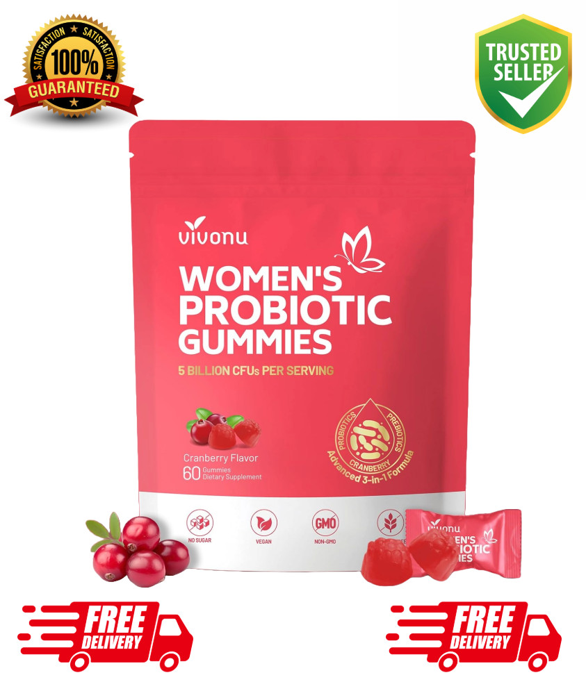 Vaginal Probiotics Designed for Women, Feminine Balance pH Gummies 60pcs/1bag