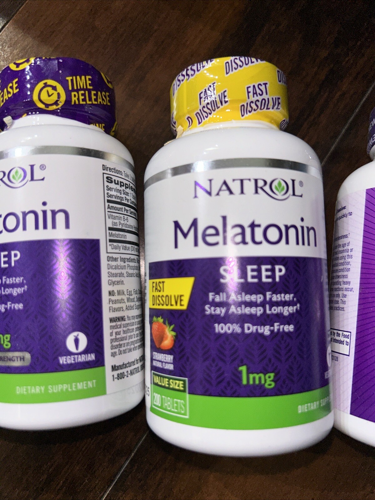 NATROL Melatonin 5 Bottles LARGE LOT See Pictures & Read Description 600 Tablets