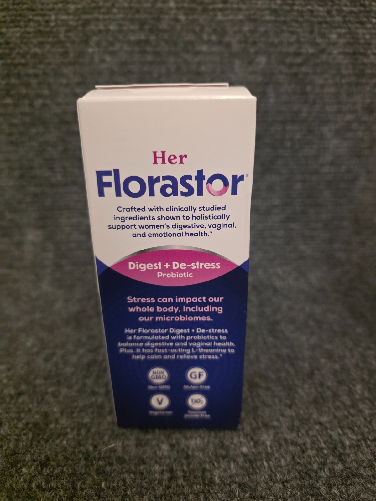 Florastor Her BalancedBenefits Digest De-stress Probiotic 30 Capsules Exp 08/26