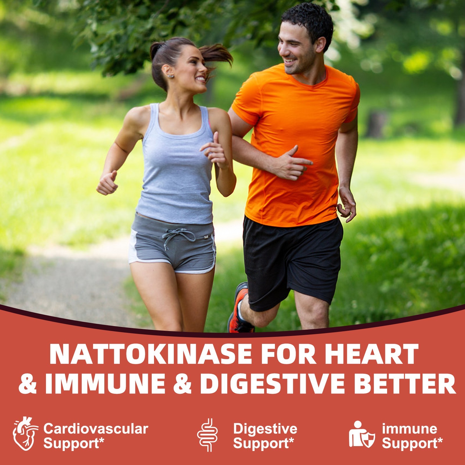 Nattokinase Supplement 4000FU Bromelain, Blood Flow, Heart Cardiovascular Health