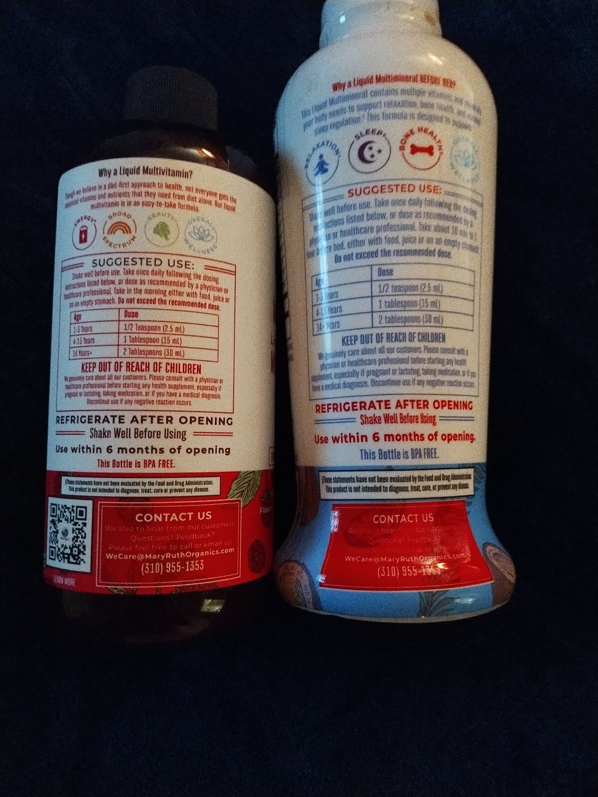 Mary Ruth’s Liquid Morning Multivitamin / Nightime Multimineral Duo 15.22oz