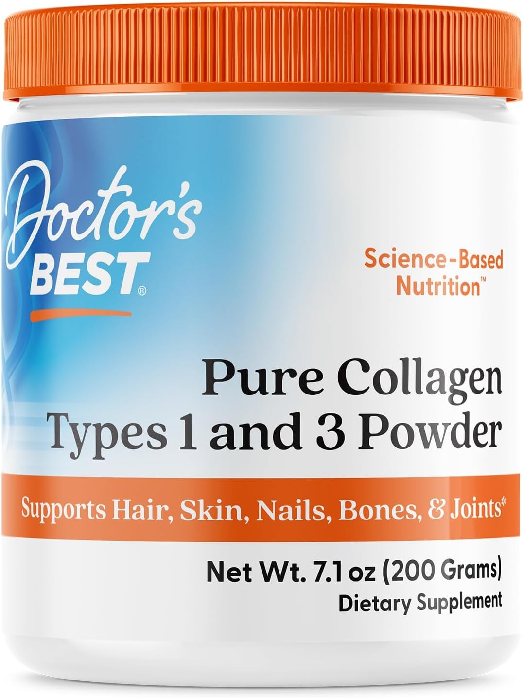 Doctor’s Best Pure Collagen Types 1 & 3, Promotes 7.1 Ounce (Pack of 1)