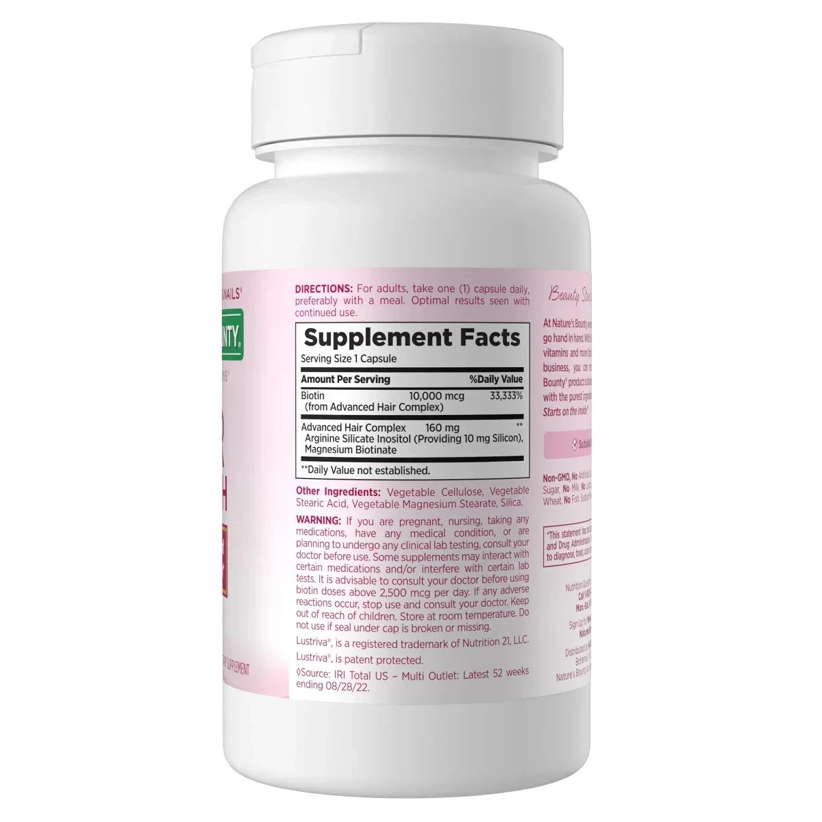 NEW Nature’s Bounty Optimal Solutions Hair Growth 90 Capsules – FRESH STOCK