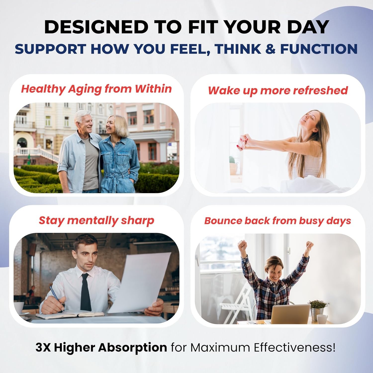 NAD+ Boosting Nicotinamide Riboside Resveratrol Tumeric Quercetin & Milk Thistle