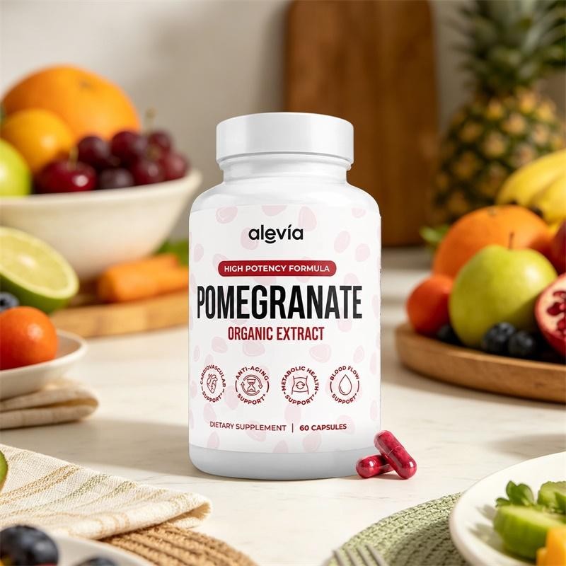 Alevia Pomegranate Caps Antioxidant Fruit Dietary Supplement For Women 60-Count