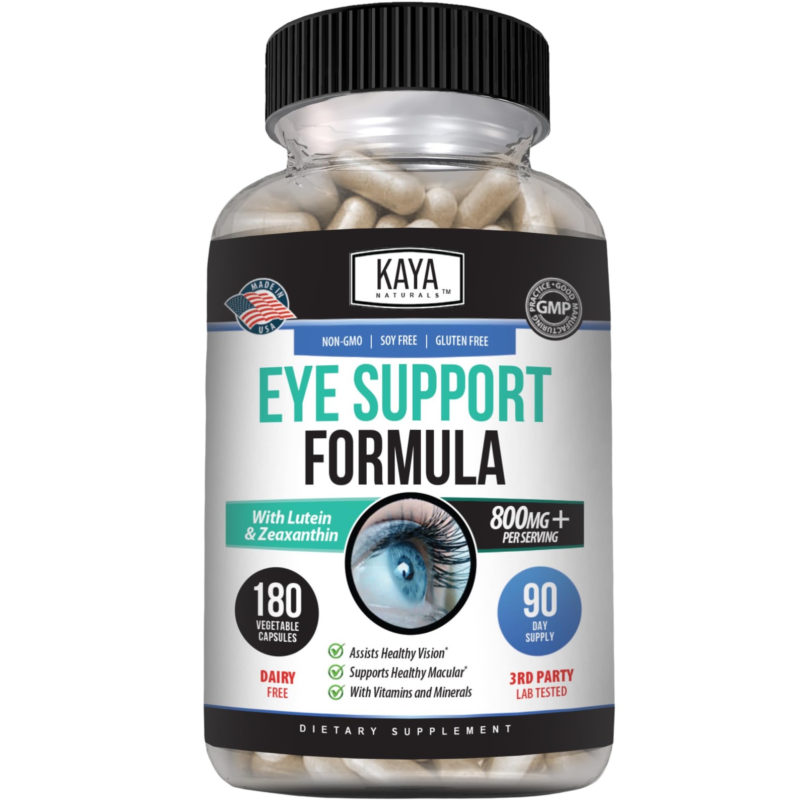 Eye Health Supplement – Lutein & Zeaxanthin – Supports Eye Strain, Dry Eyes, …