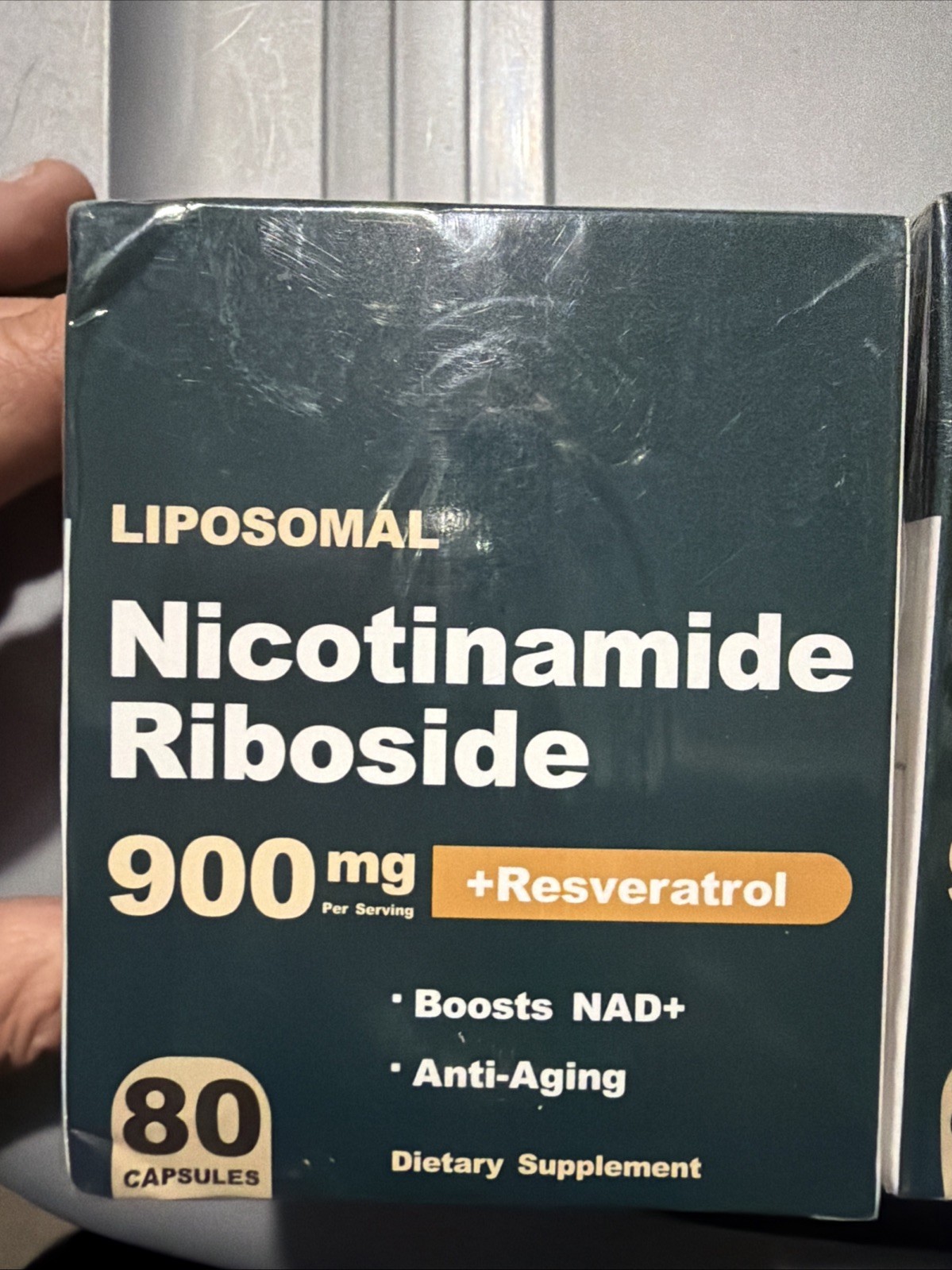 2 X Liposomal NAD + Nicotinamide Riboside 900mg W/ Resveratrol 80 Capsules
