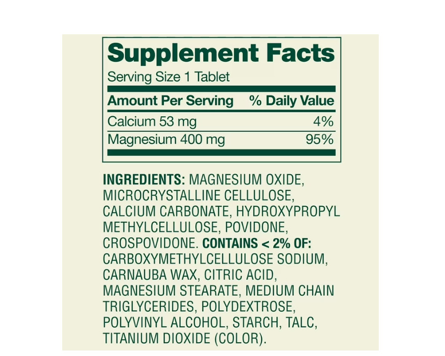 2 PACK Spring Valley Magnesium Bone & Muscle Health Dietary Supplement Tablets