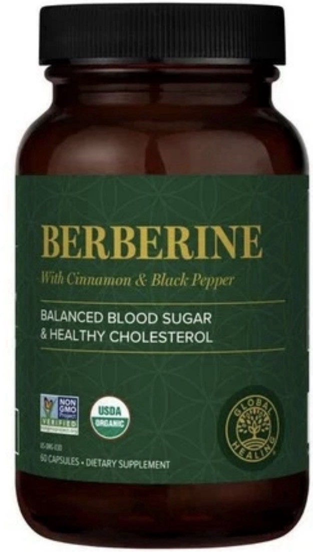 Organic Berberine 60 Capsules by Global Healing Center