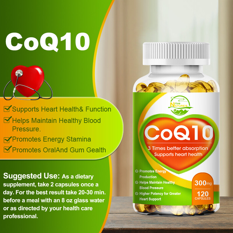 COQ 10 Coenzyme Q-10 300mg Heart Health Support, Increase Energy & Stamina 120PC