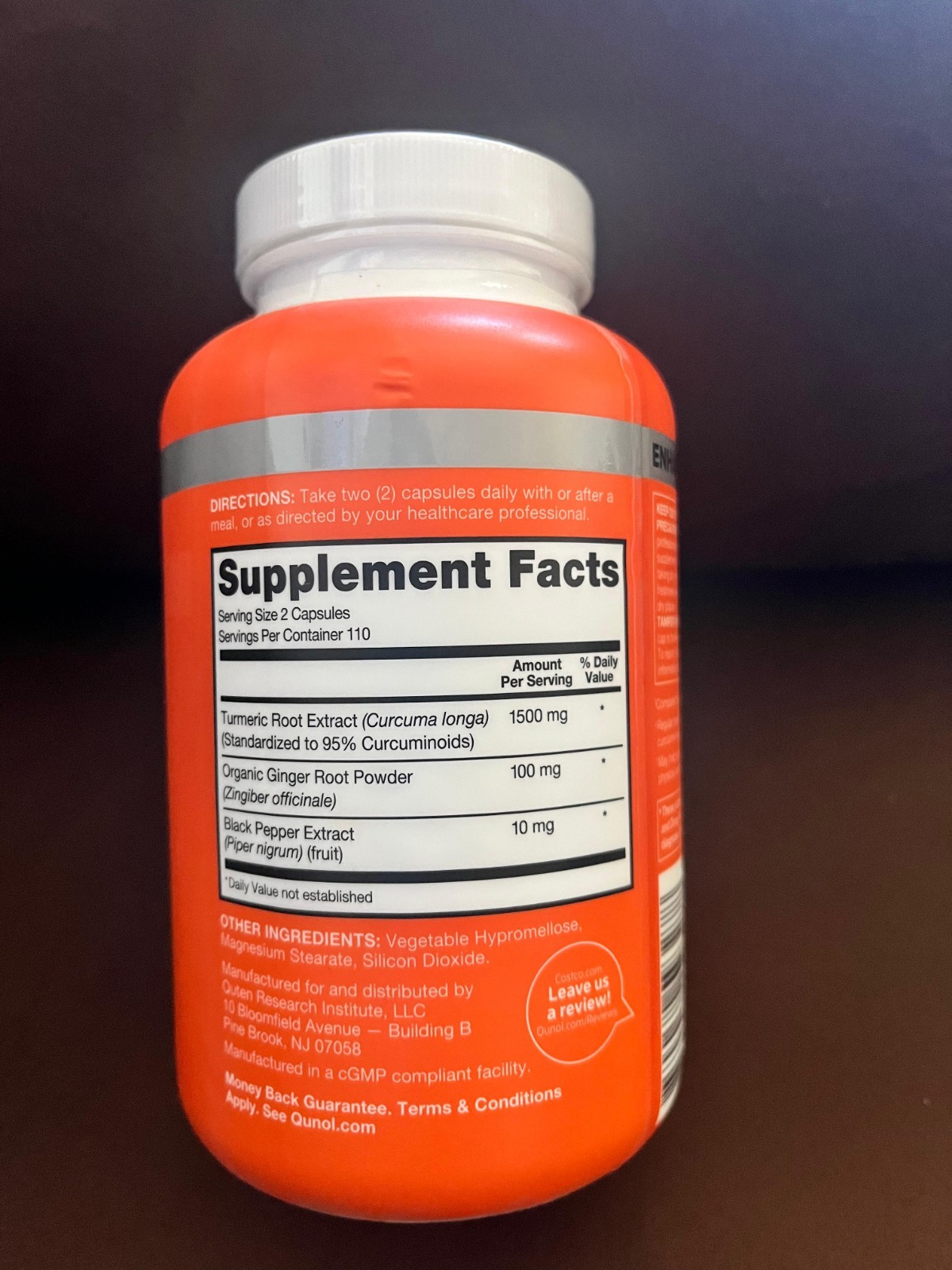 Qunol Turmeric 95% Curcuminoids 1500mg – 220 Capsules,EXP:05/28