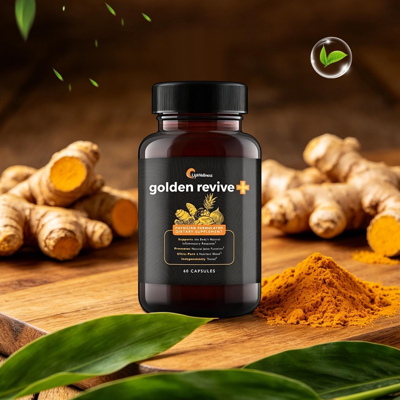UpWellness Golden Revive+ Joint Support 60ct 1 Month Supply
