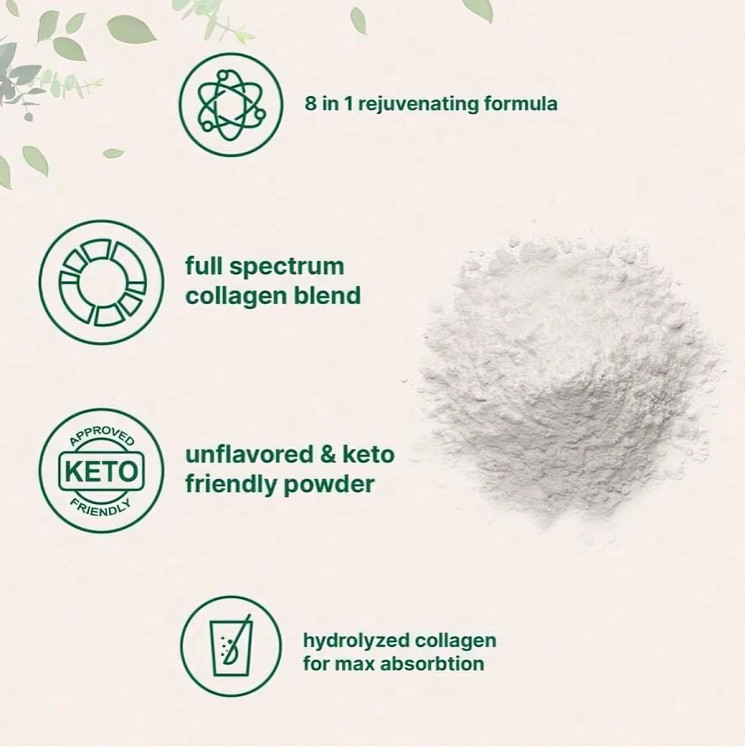 3) (pack Micro Ingredients Multi Collagen Peptides Powder 16oz – Type I II III V