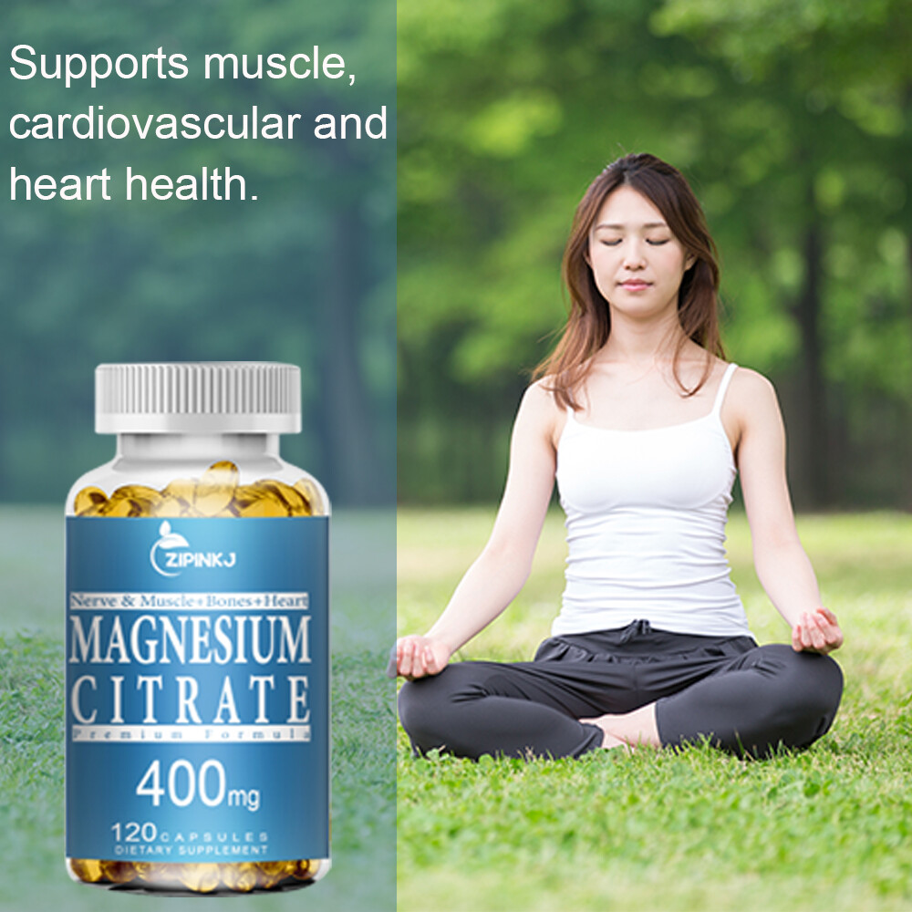 Magnesium Citrate Capsules Extra Strength High Absorption Magnesium Supplement