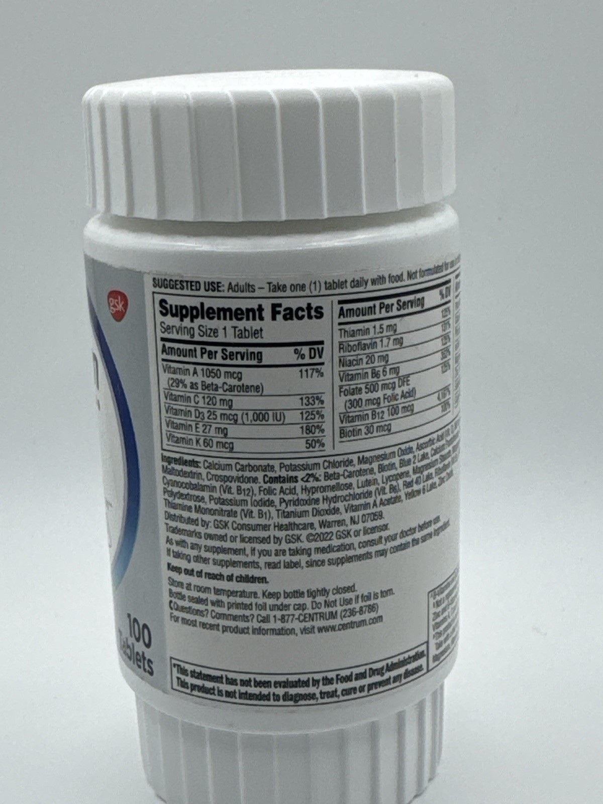 2-Pack Centrum Silver Men 50+ Multivitamin | 100 Tablets Each | EXP 09/2026