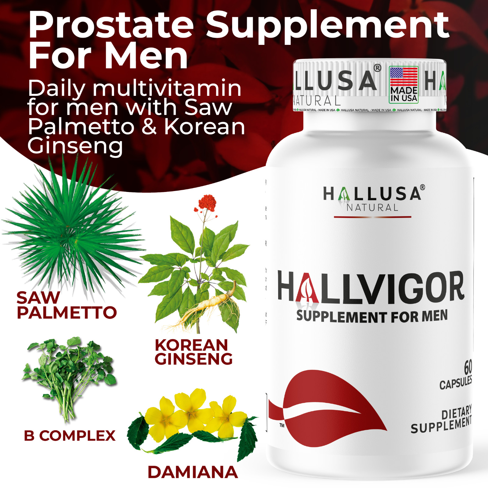 HALLPROST & HALLVIGOR – Complete Treatment for Men – Prostatic well-being 120Cap