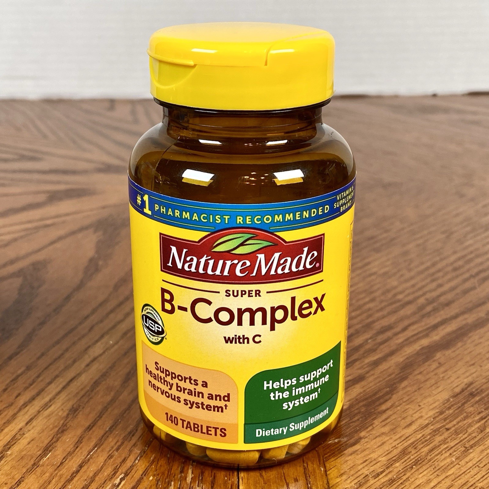 Lot of 2 ~ Nature Made ~ B-Complex with Vitamin C ~ 140 Tablets ~ Exp 06/2027