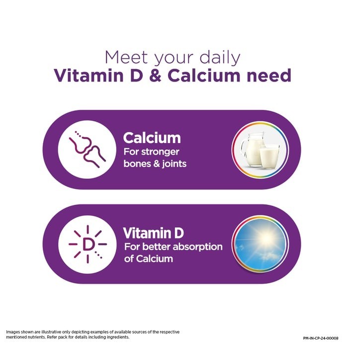Centrum OstoCalcium Total Chewable 60 Tablets Strong Bone, Joint & Muscle Health