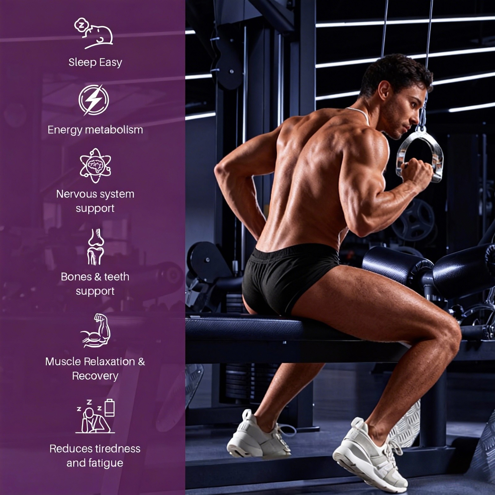 Magnesium 12 Complex 1 in 700mg – Dietary Supplement 90 Capsules