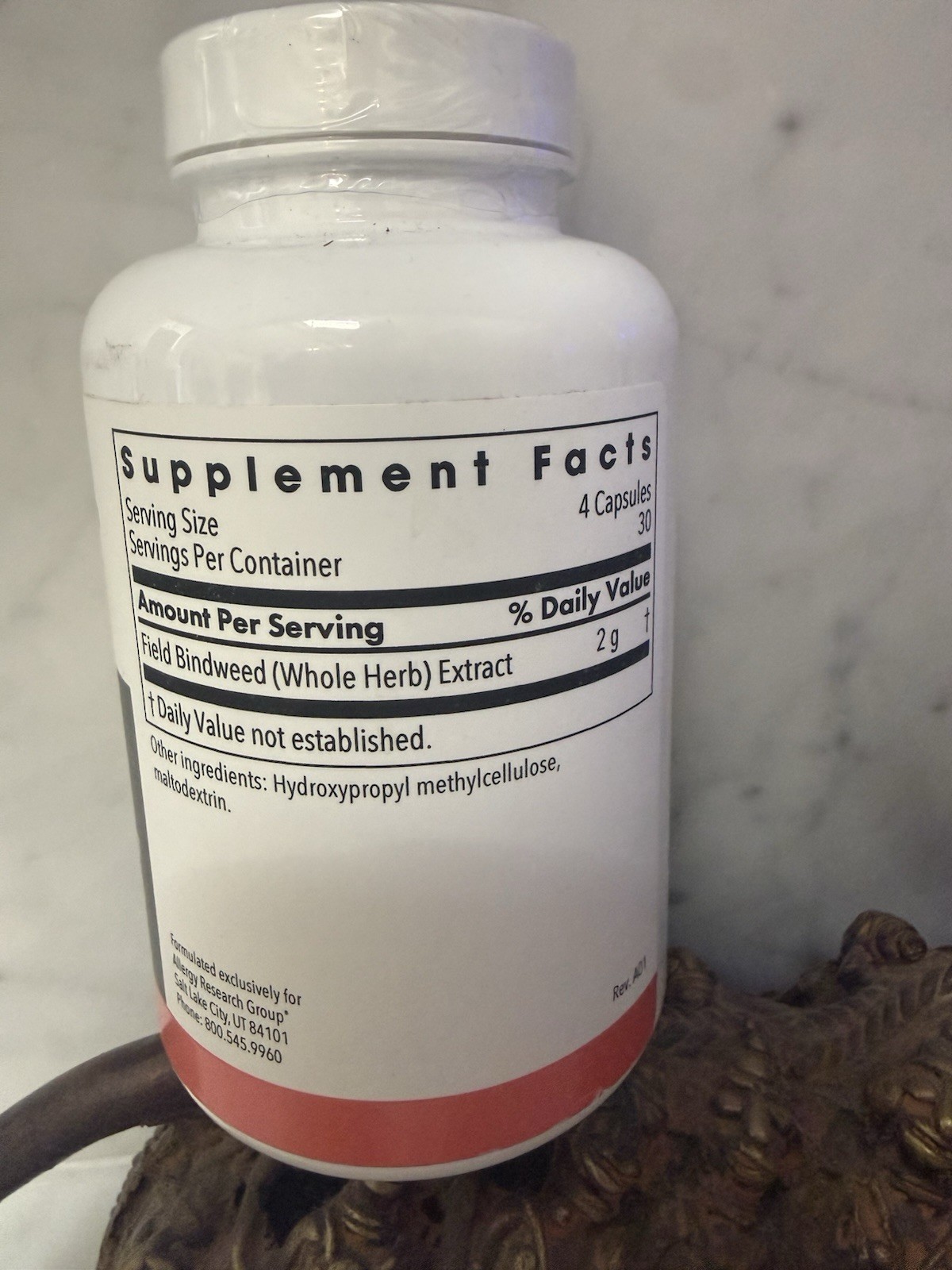 Allergy Research Group Vascustatin Formula 120 capsules Exp: 03/2027 New Look