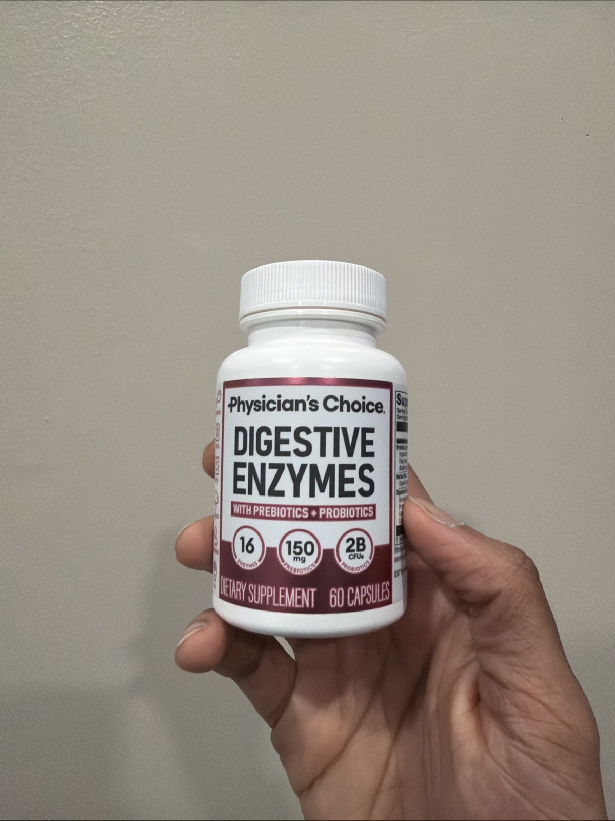 Physicians Choice Digestive Enzymes Capsules, 60-Pack