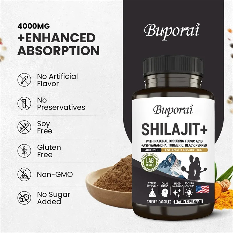 Shilajit+ 120pcs, Muscle Recovery and Strength, Support Digestive System Health