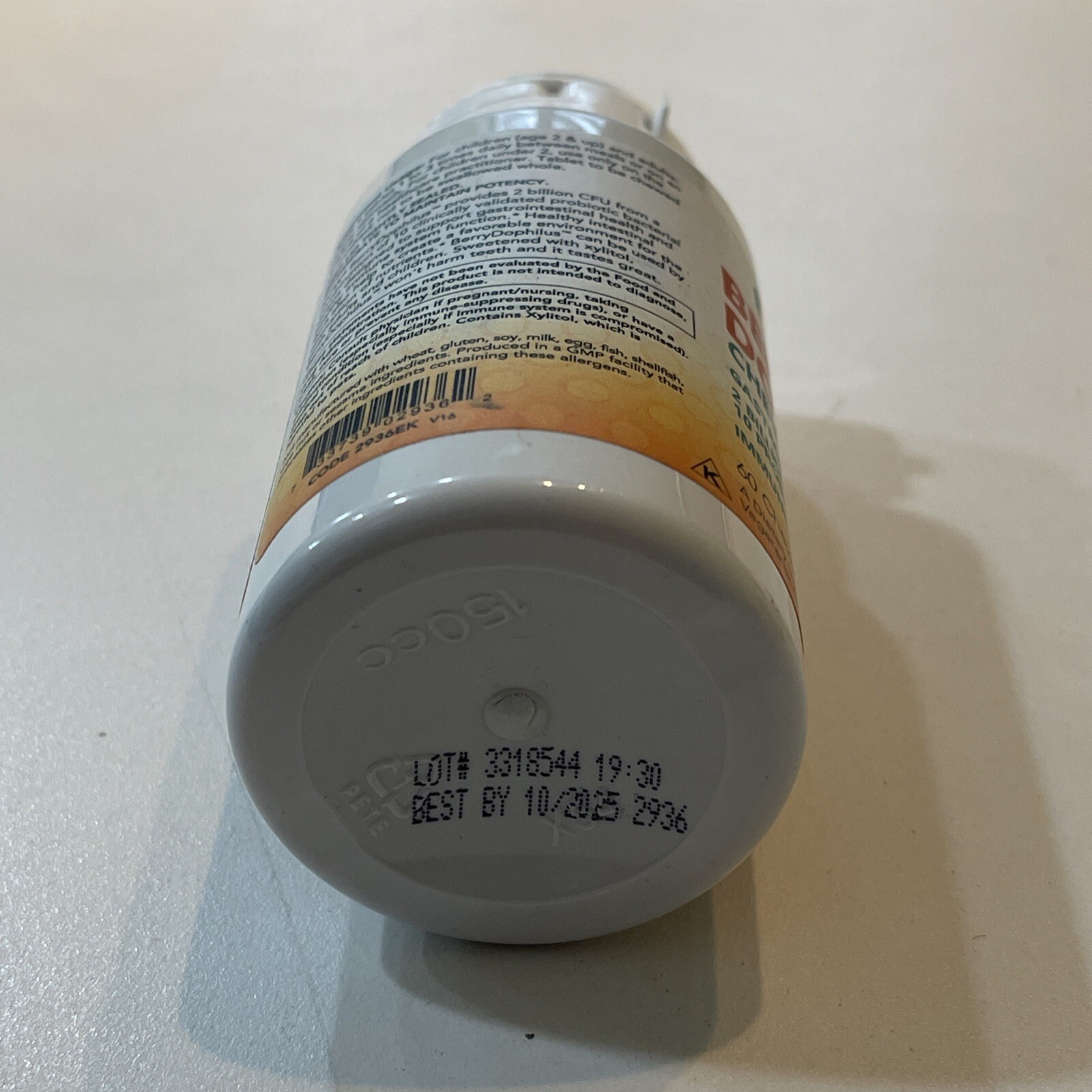 NOW FOODS BerryDophilus Kids – 60 Chewables 10/2025