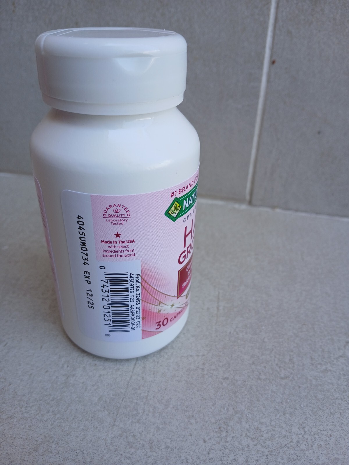 Nature’s Bounty Optimal Solutions Hair Growth 30 Caps Exp 12/2025