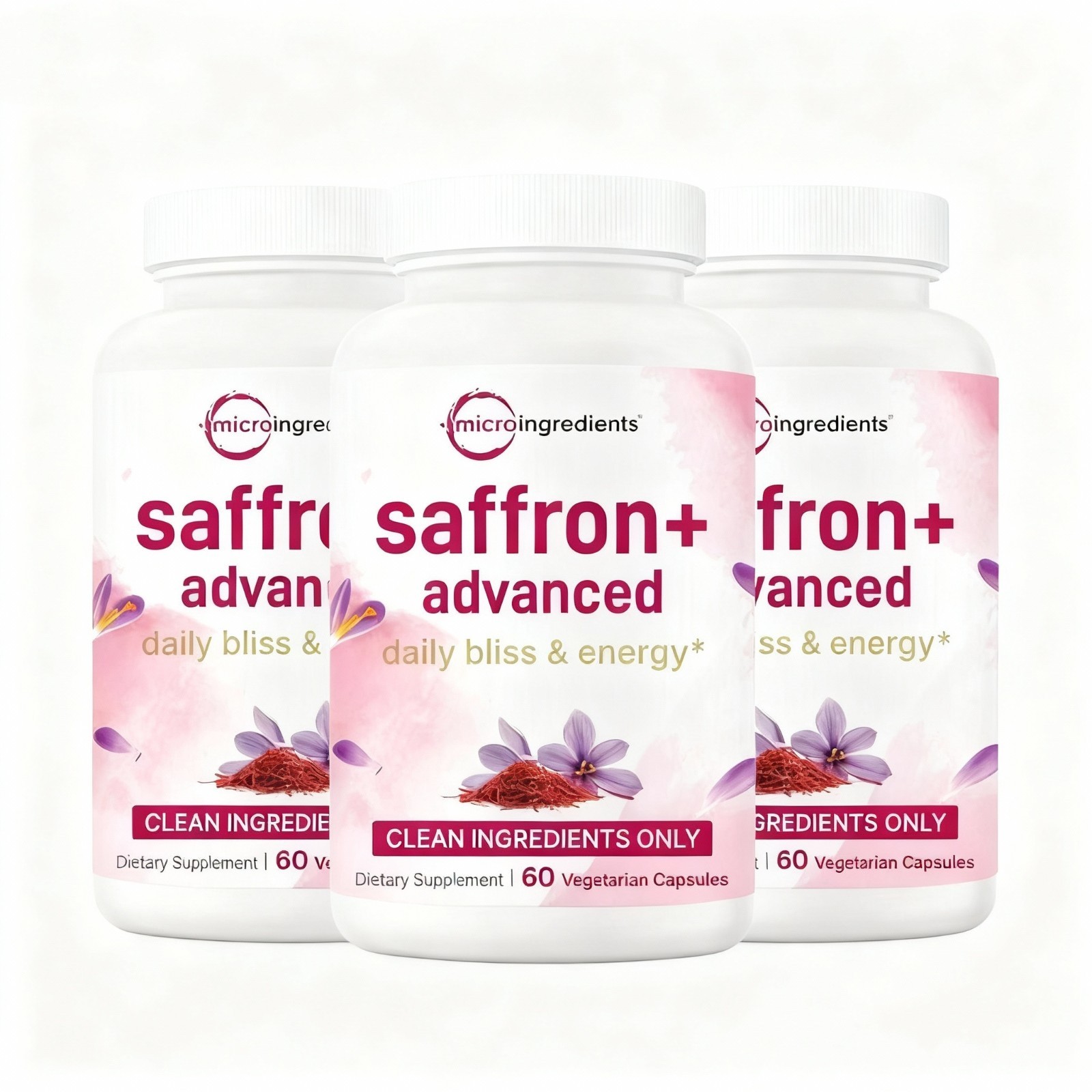 Micro Ingredients Saffron+ innovative Supplements 60 Veggie Capsules 10-in-1 NEW