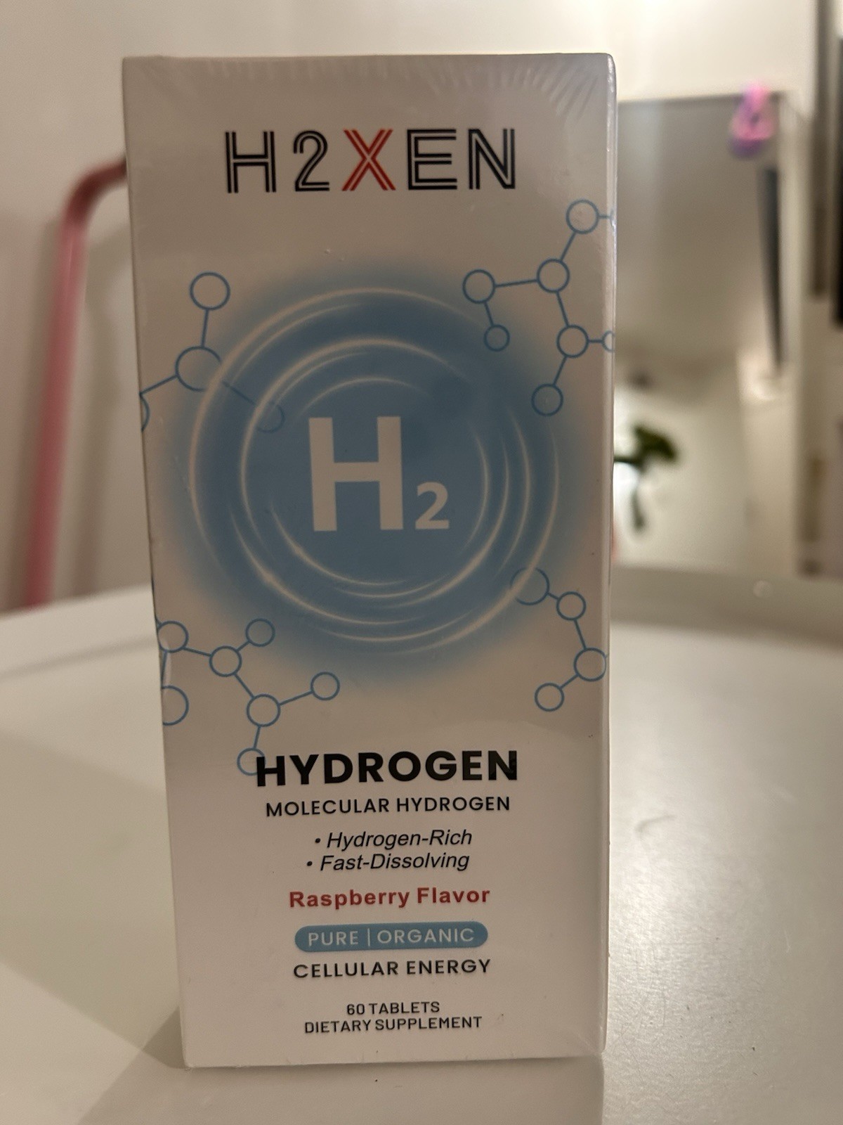 H2XEN Molecular Hydrogen H2 Raspberry 60 Tablets Dietary Supplement NEW