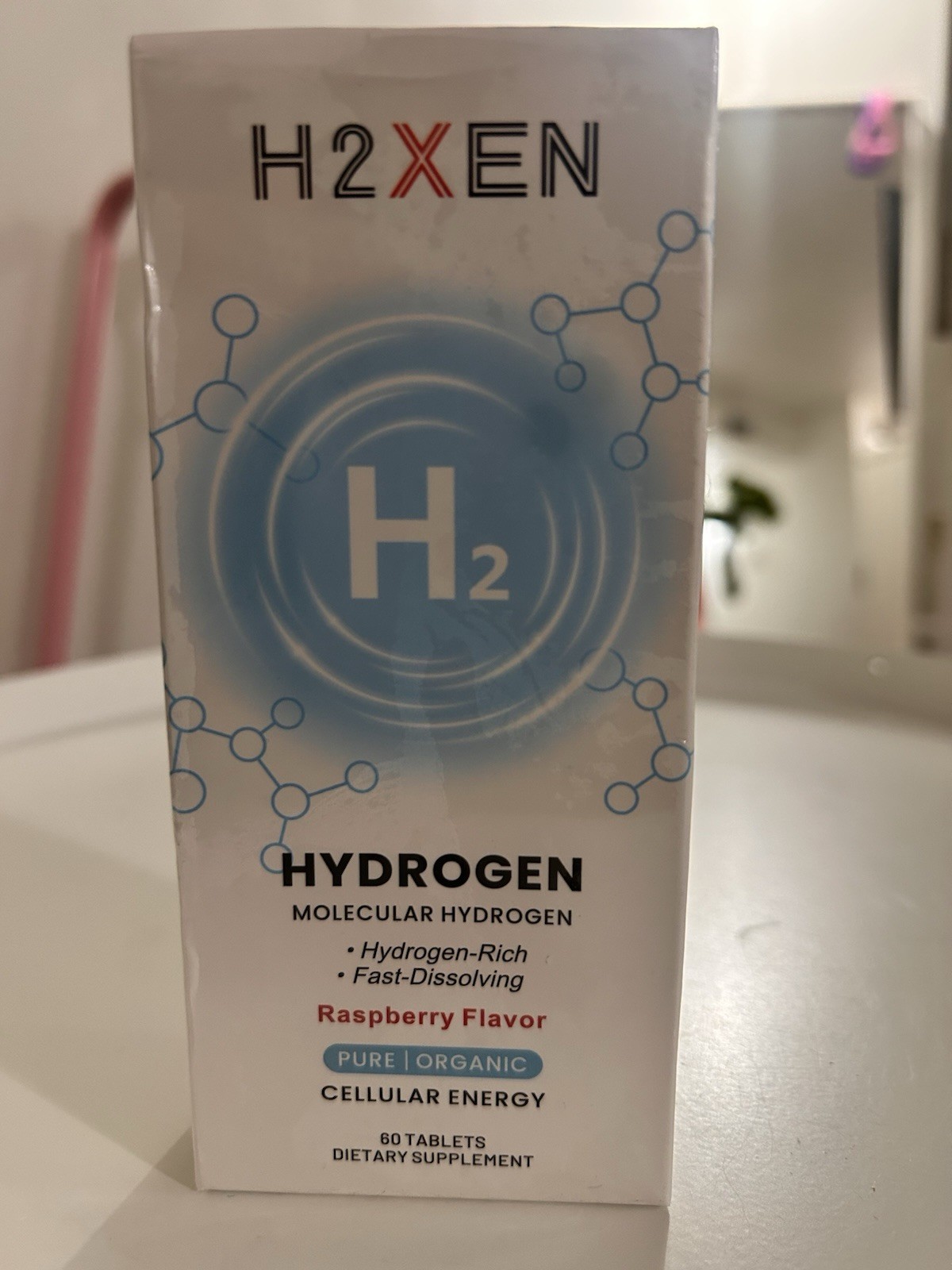 H2XEN Molecular Hydrogen H2 Raspberry 60 Tablets Dietary Supplement NEW