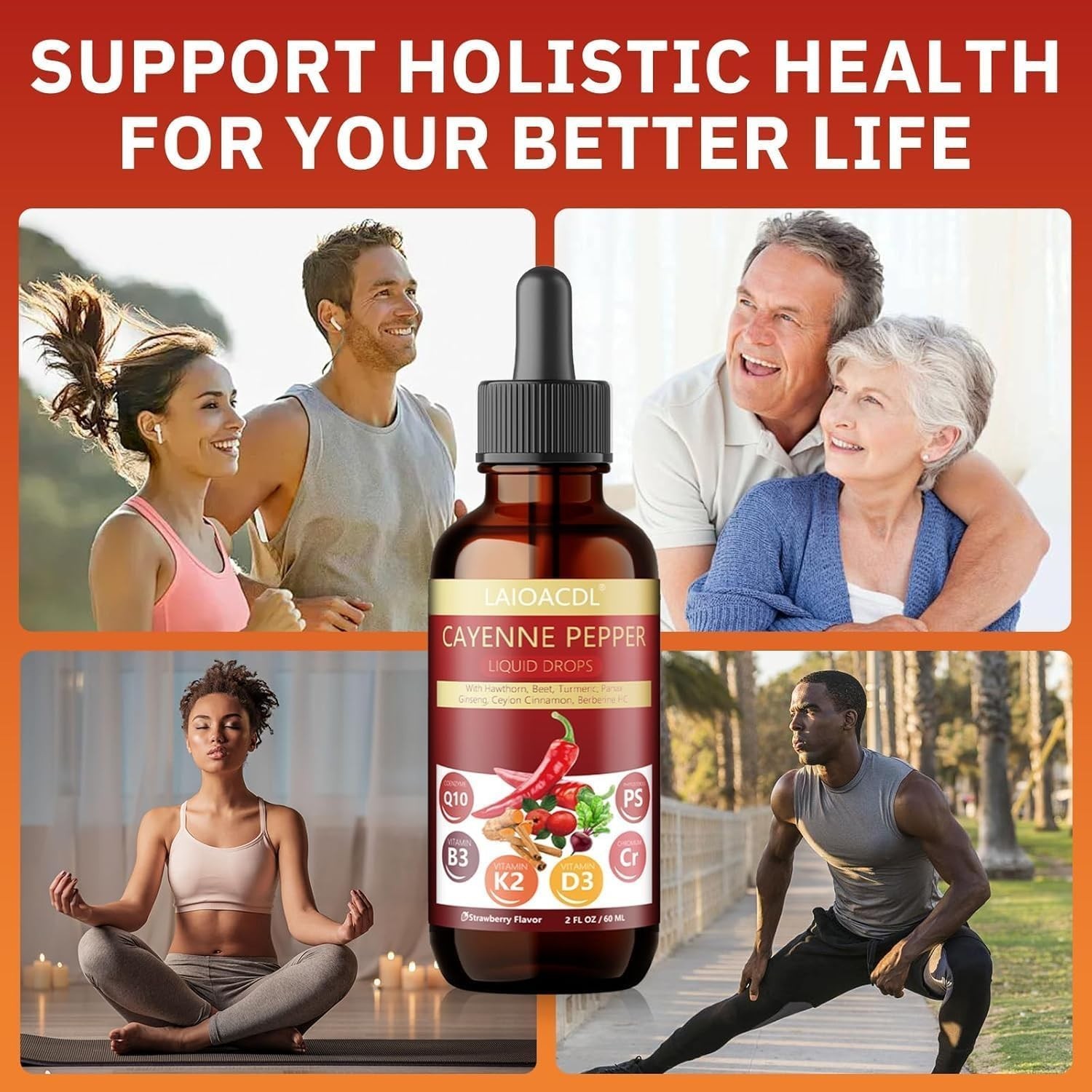 Natural Cayenne Pepper and Berberine Drops – Supports Bone Health & Metabolism