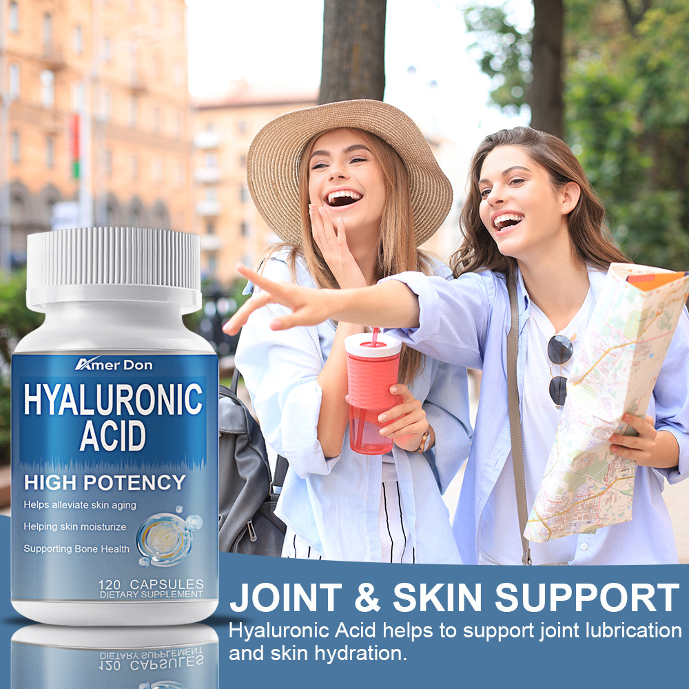 Hyaluronic Acid Turmeric Collagen Supplement Skin and Joint Support 120 x 850mg