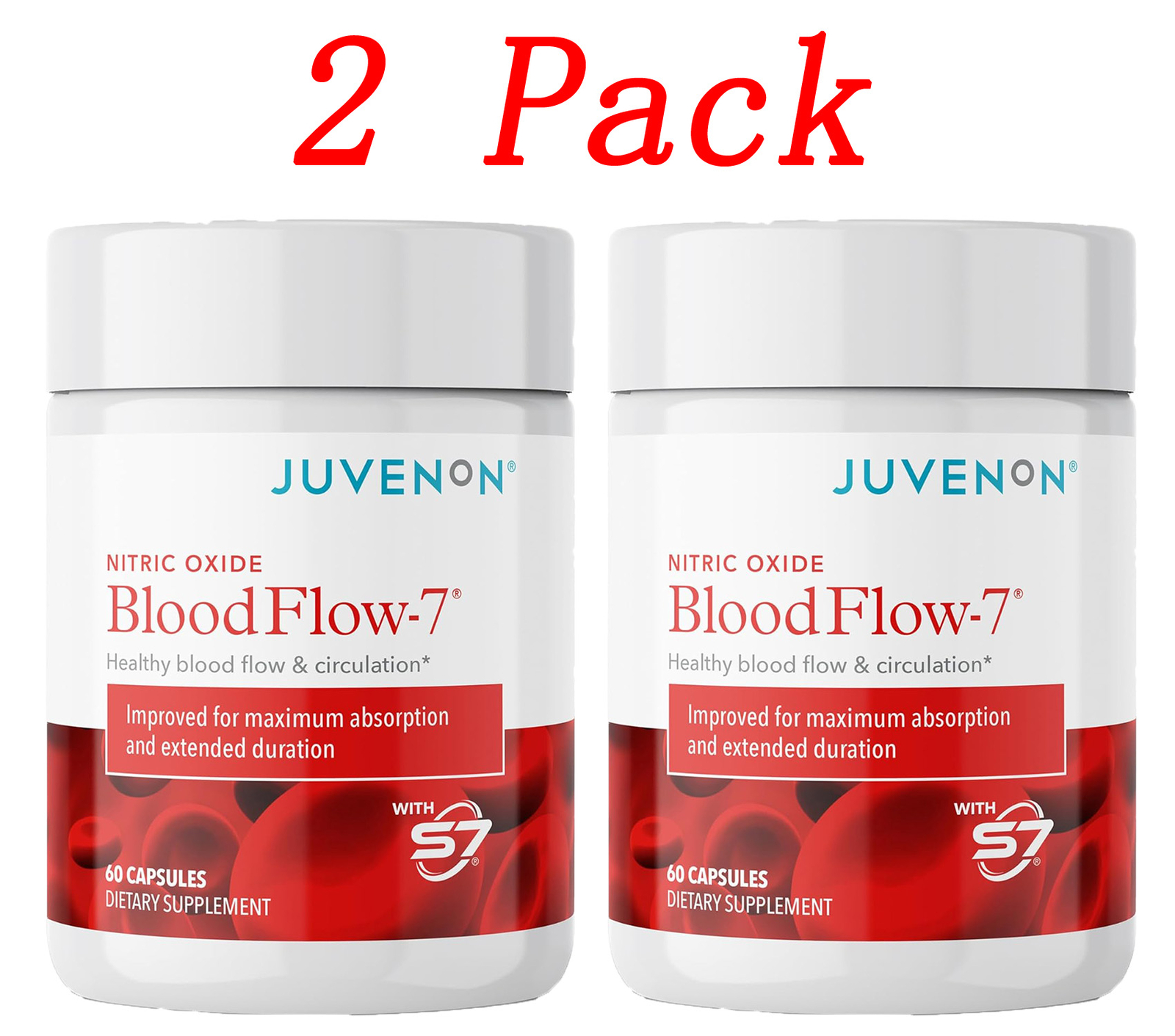 BloodFlow-7 Juvenon New & Improved Blood Circulation 60 Softgelsules fresh