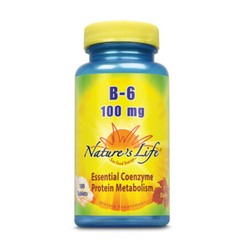 Nature’s Life Vitamin B-6, 100mg, 100 Count, Expires: 05/2024