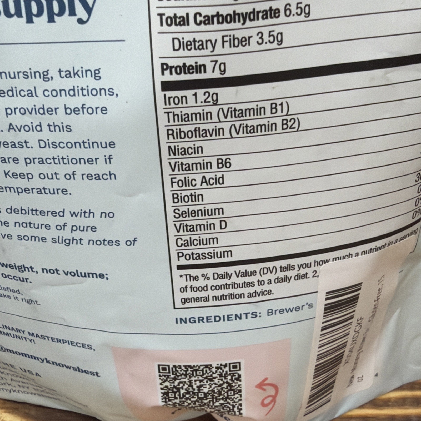 Mommy Knows Best Brewer’s Yeast Powder 15 oz 3 Pack New Exp 10/2026