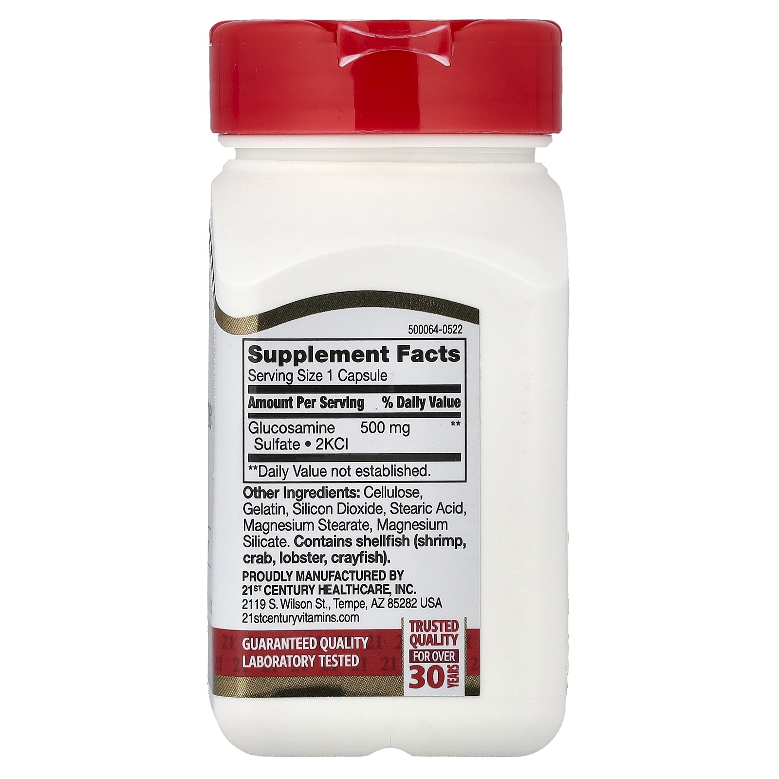 Glucosamine Relief, 500 mg, 60 Easy To Swallow Capsules