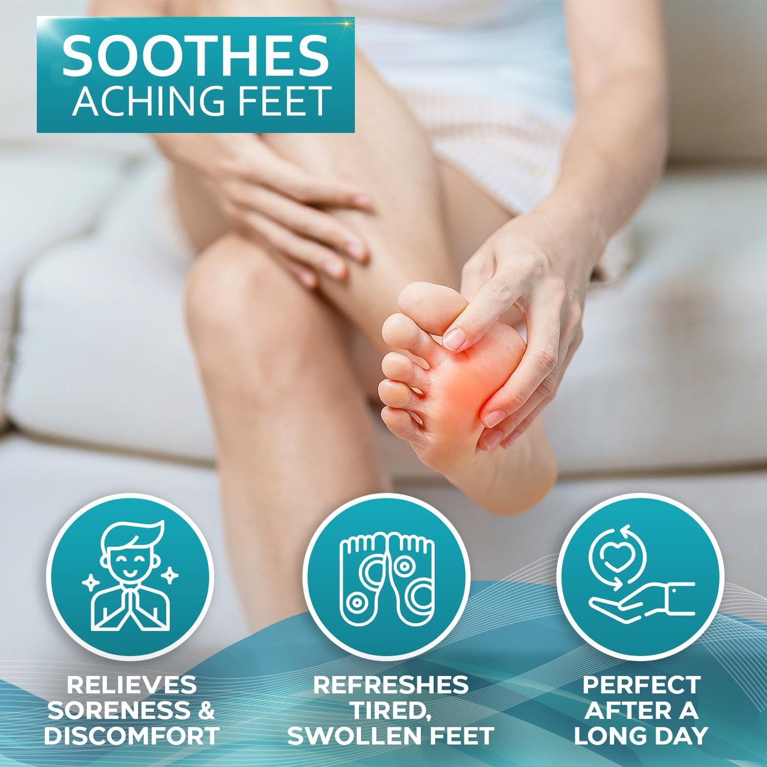 Magnesium Spray for Feet – With Castor Oil- Topical Foot Application for Women,