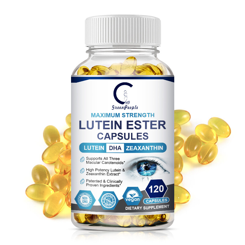 120Pcs Lutein Ester Capsules DHA Zeaxanthin Vegan Eye Health Dietary Supplement