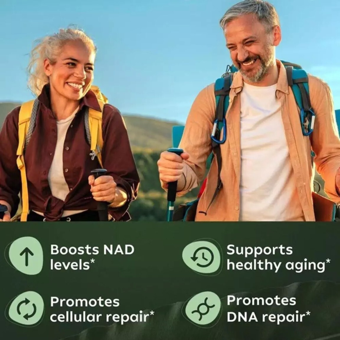 NAD Supplement for Anti-Aging Energy Focus Nicotinamide Riboside Resveratrol