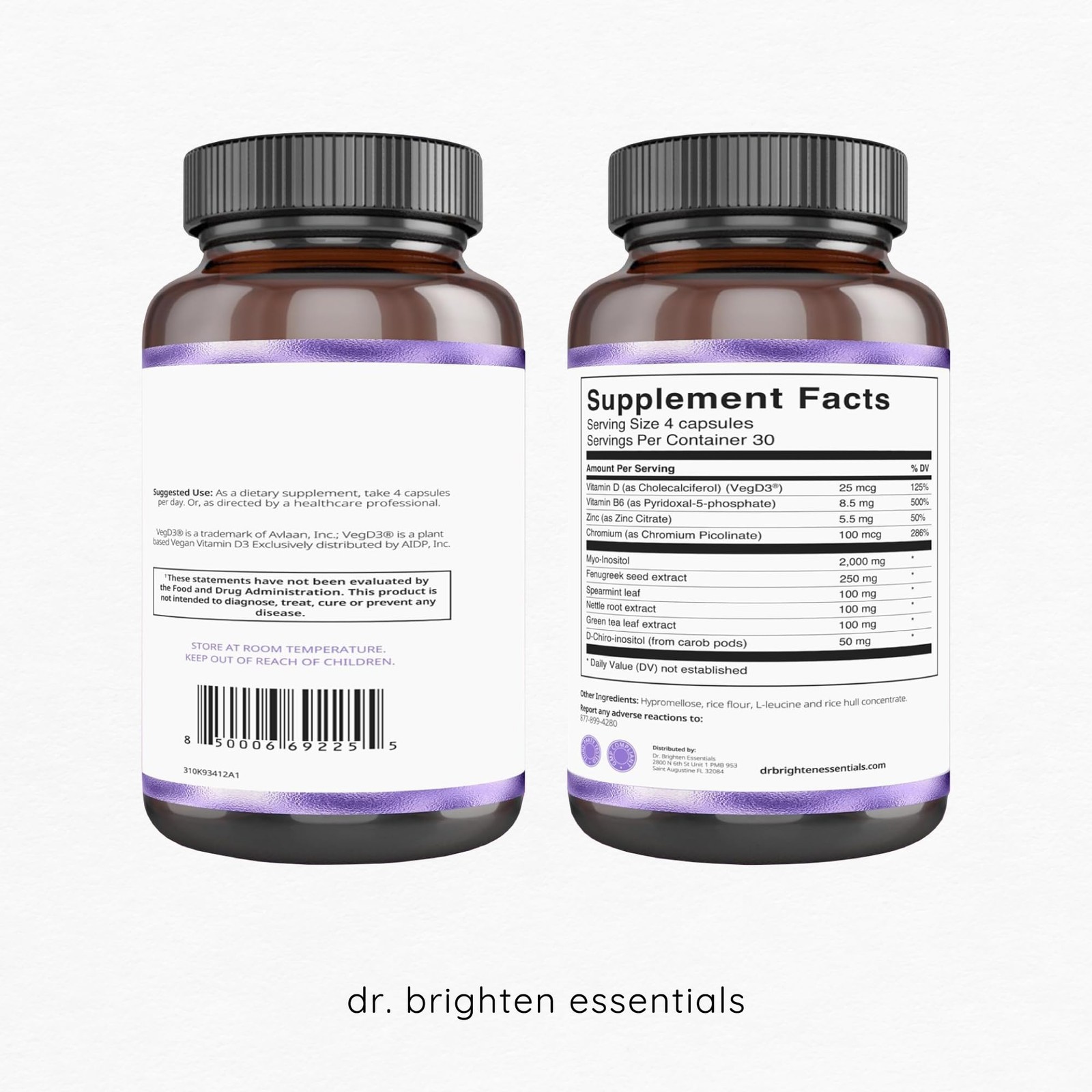 Dr. Brighten Myoinositol Plus – Doctor Formulated Ratio of Myo- and D-Chiro-I…